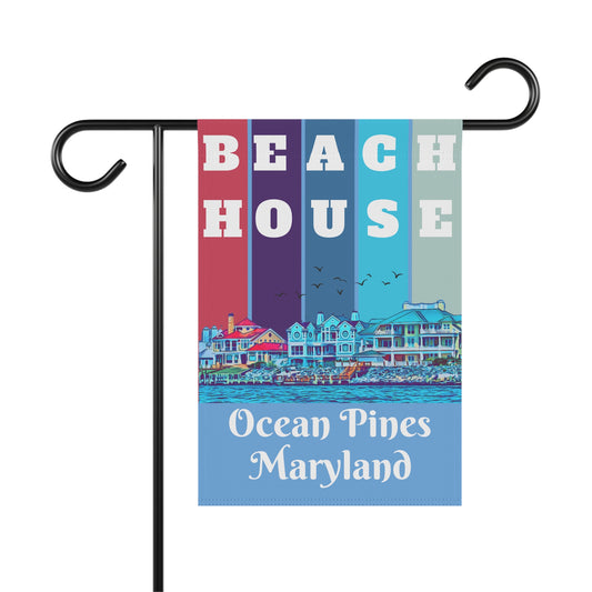 Beach House Garden Flag