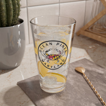 Crab 16oz Pint Glass