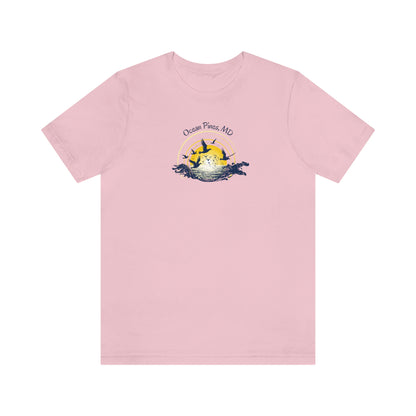 Ocean Pines Seagull Sunrise Tee