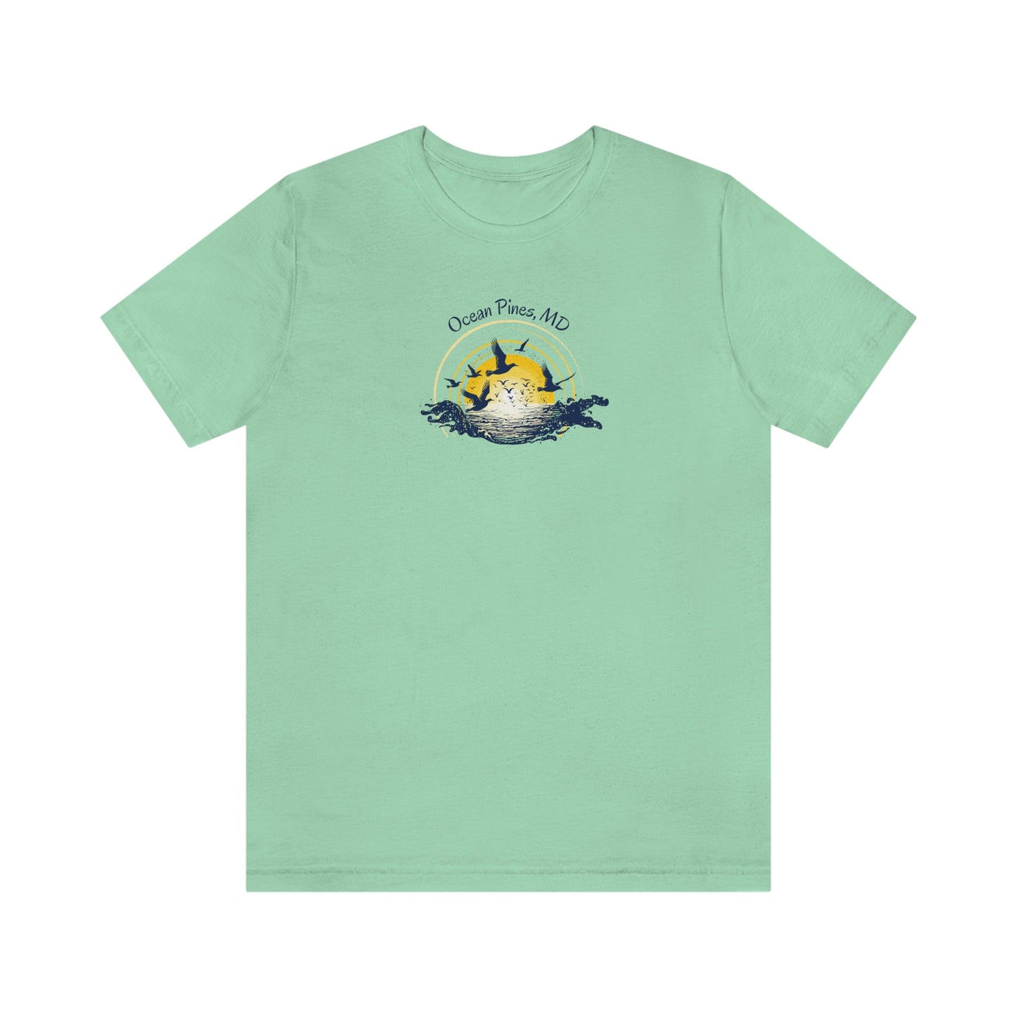 Ocean Pines Seagull Sunrise Tee